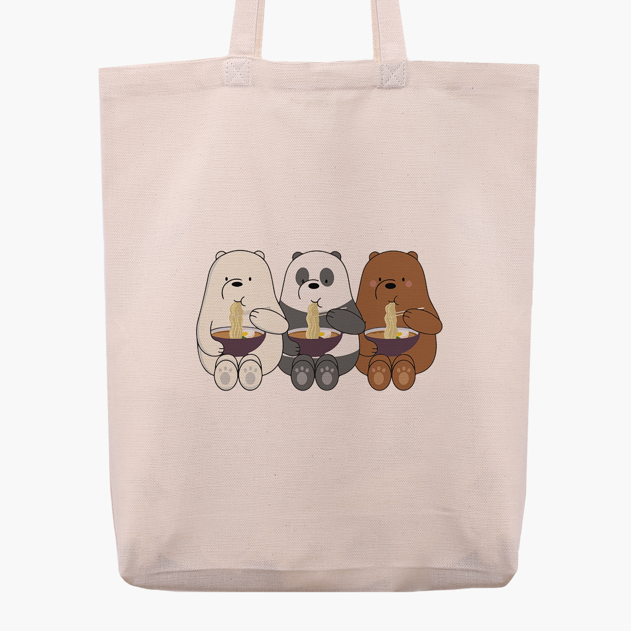 

Эко сумка шоппер Вся правда о медведях (We Bare Bears) (9227-2897) 41x35x8.5 см Бежевый