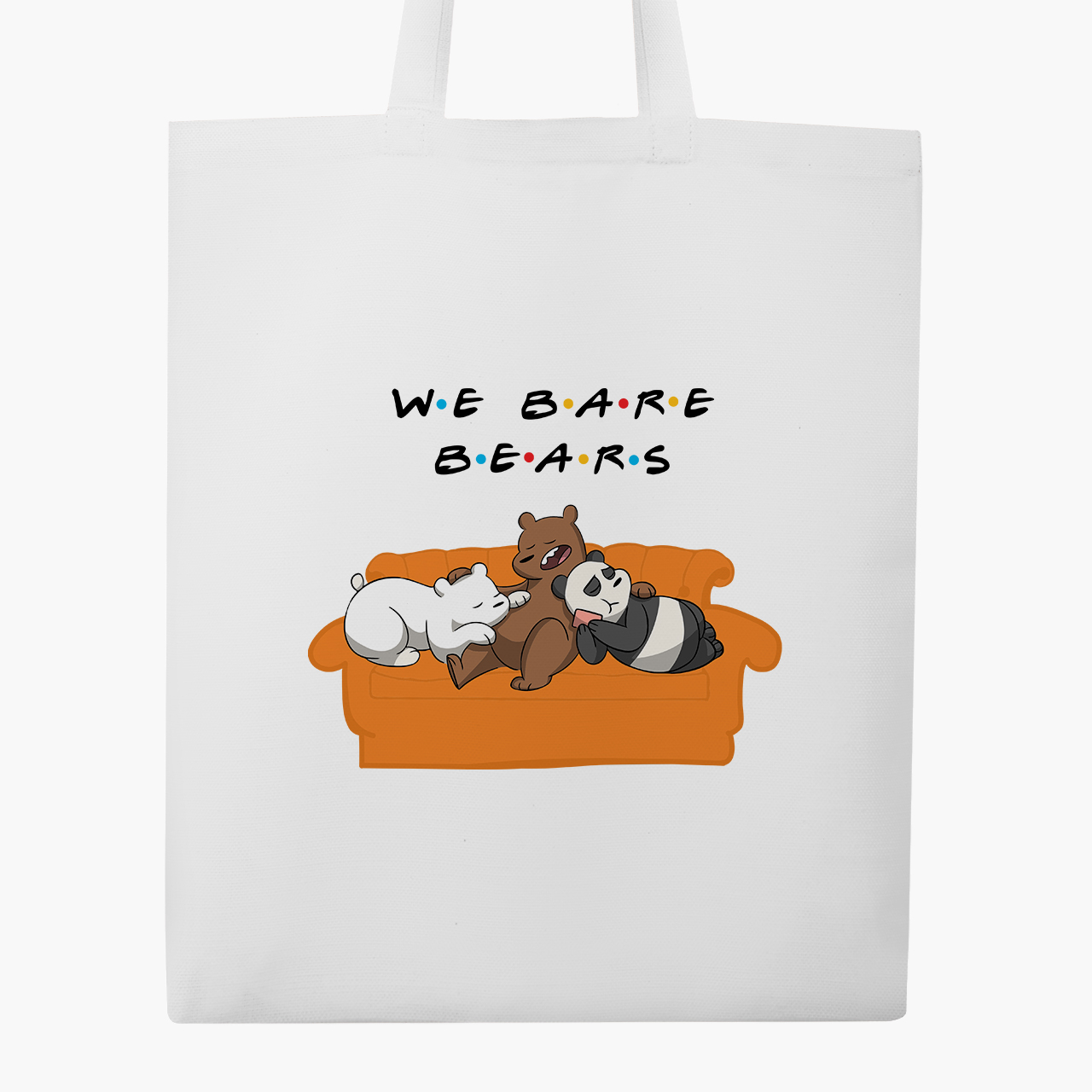 

Эко сумка шоппер Вся правда о медведях (We Bare Bears) (9227-2890) 41x35 см Белый