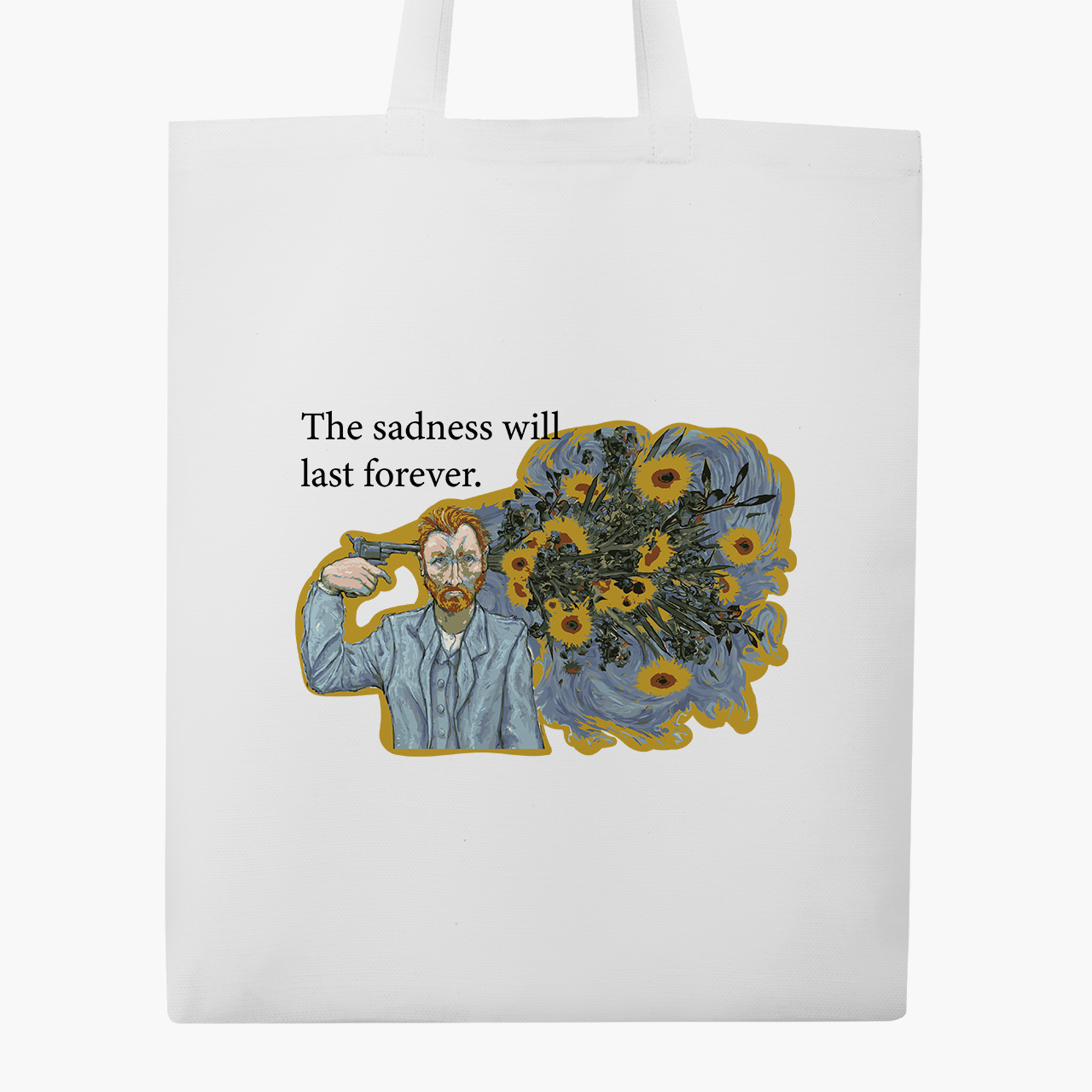 

Эко сумка шоппер Винсент Ван Гог (Vincent van Gogh) (9227-2955) 41x35 см Белый