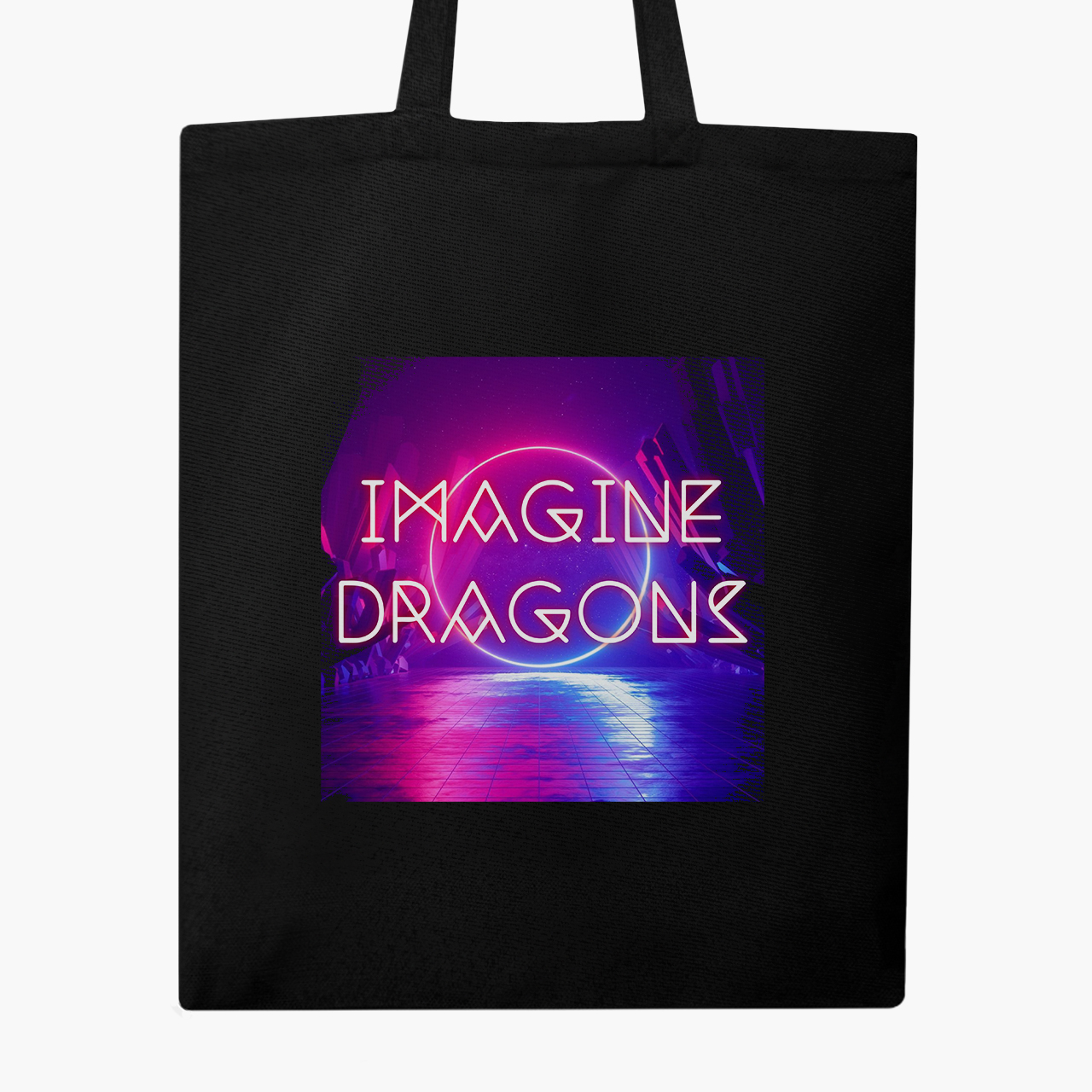 

Эко сумка шоппер Имеджин Драгонс (Imagine Dragons) (9227-2977) 41x35 см Черный