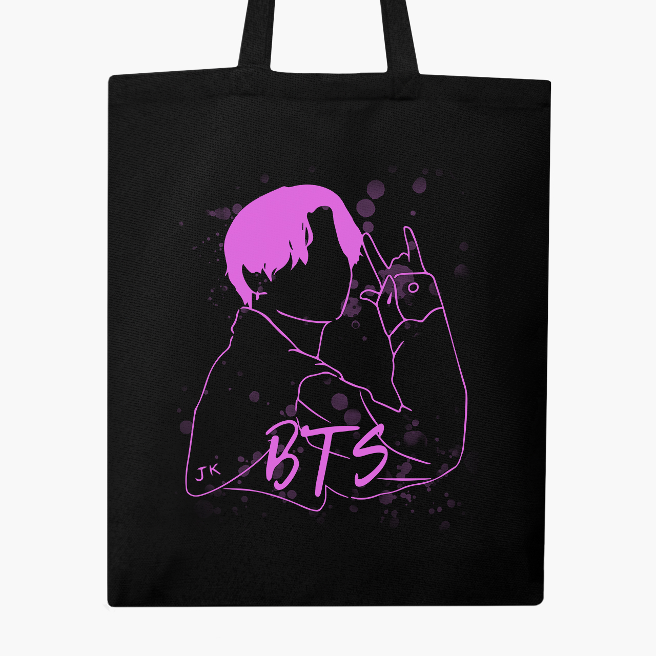 

Эко сумка шоппер Чон Джонгук БТС (Jungkook BTS) (9227-3277) 41x35 см Черный