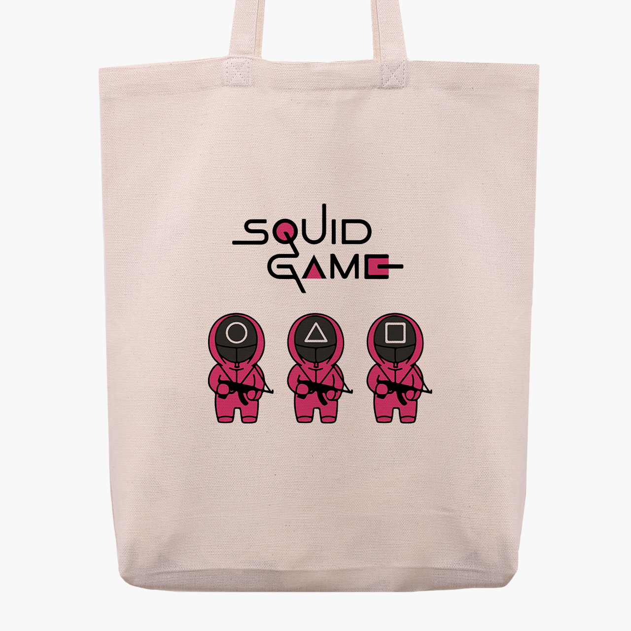 

Эко сумка шоппер Игра в кальмара (Squid Game) (9227-3376-1) 41x35x8.5 см Белый