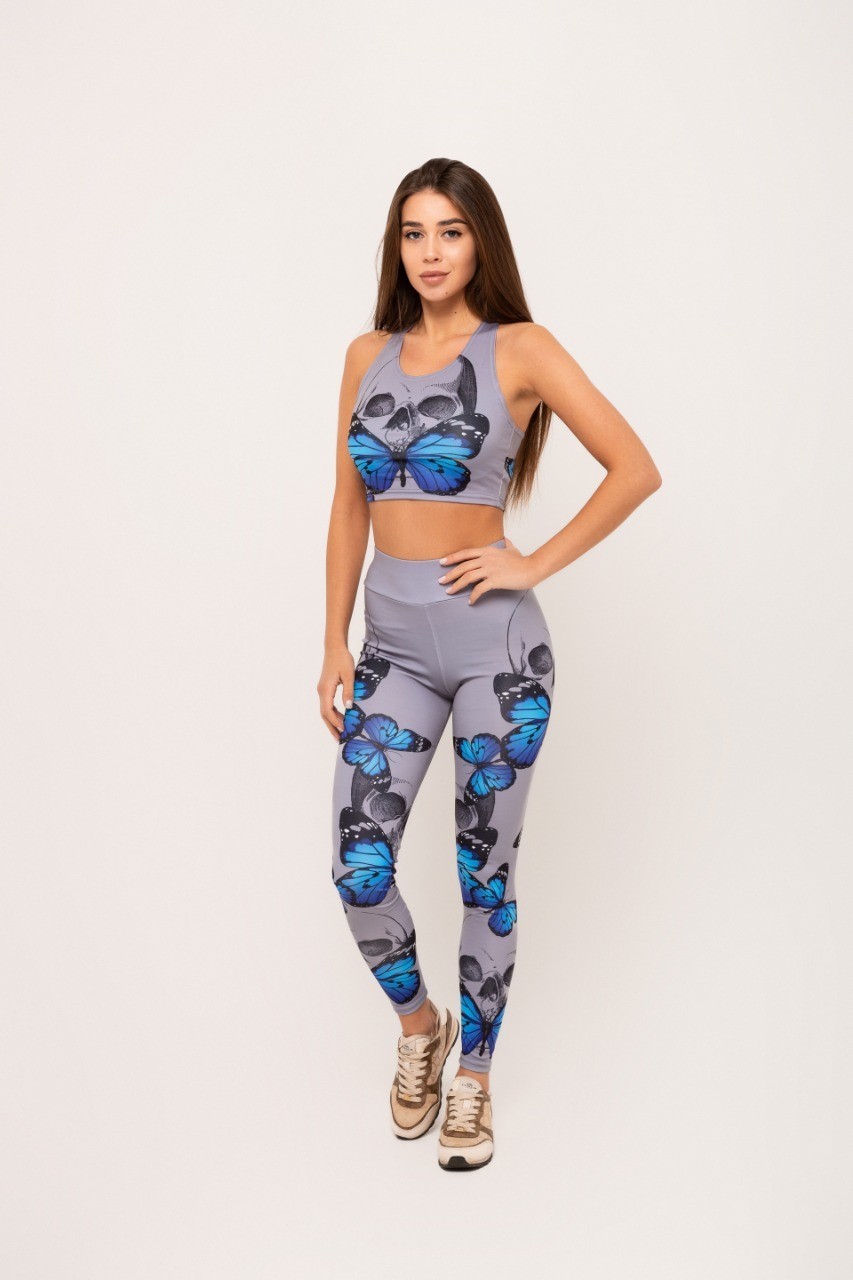

Комплект для фитнеса PRINTFIT 0235СЧ 42 серый череп