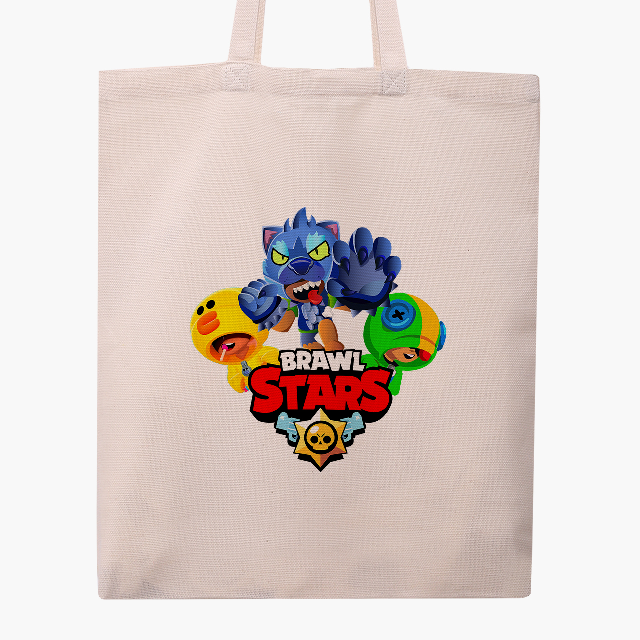 

Эко сумка шоппер Бравл старс (Brawl Stars) (9227-1702) 41x35 см Бежевый