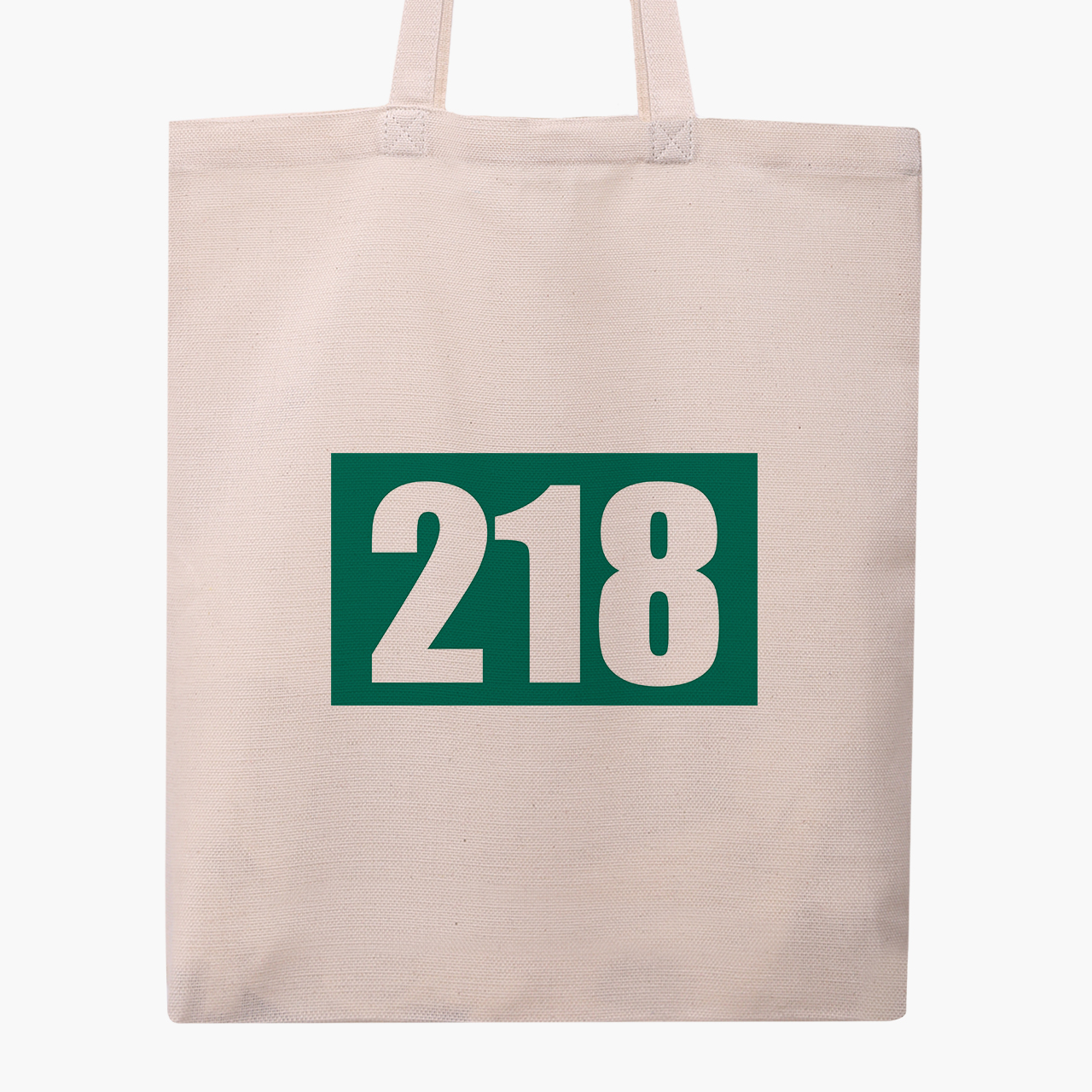 

Эко сумка шоппер Номер 218 Парк Игра в кальмара (Squid Game) (9227-3354-3) 41x35 см Белый