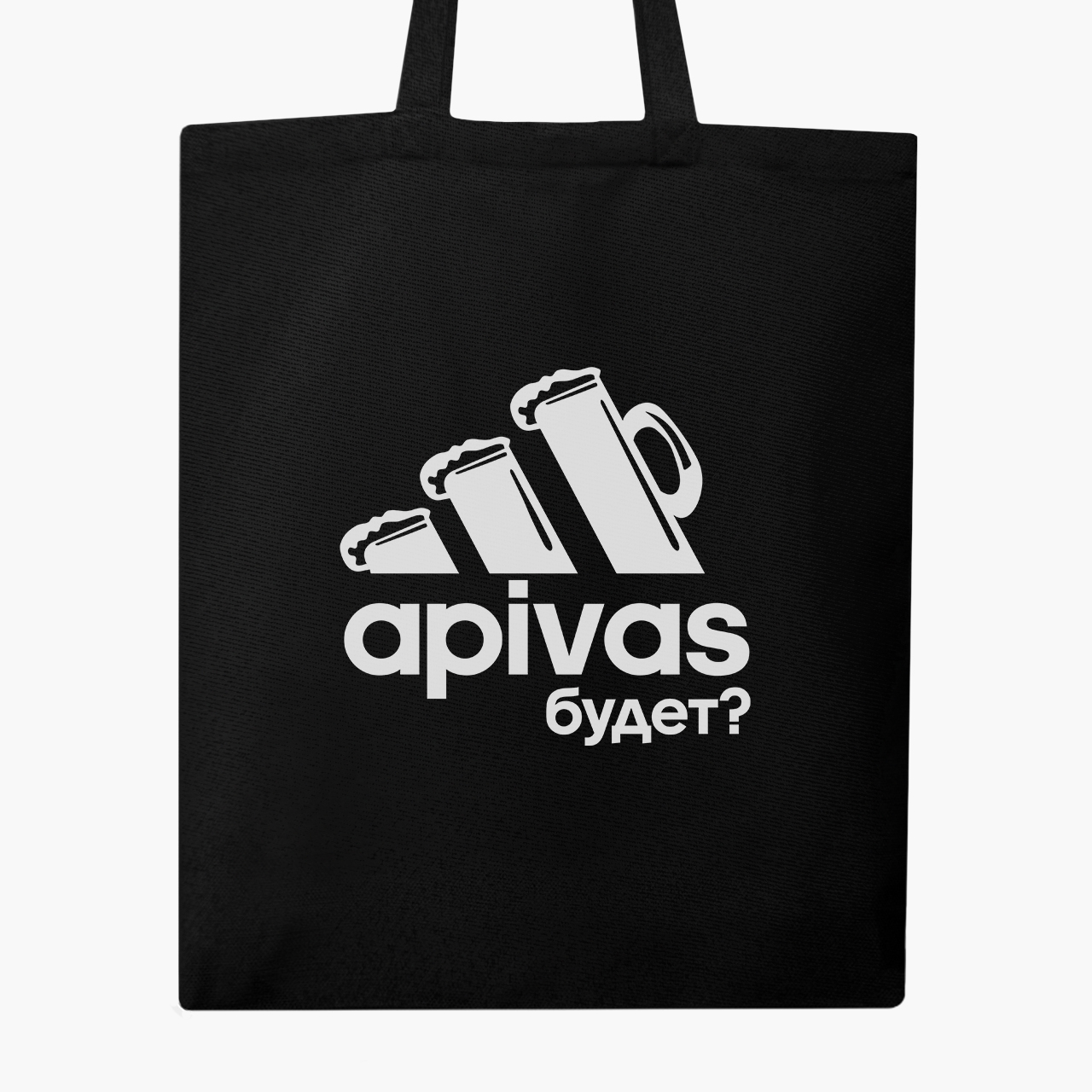 

Эко сумка шоппер Апивас (9227-1986) 41x35 см Черный