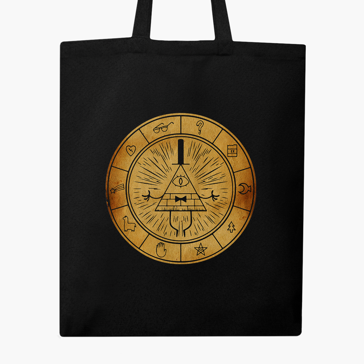 

Эко сумка шоппер Гравити Фолз Билл Шифр (Gravity Falls Bill Cipher) (9227-2627) 41x35 см Черный