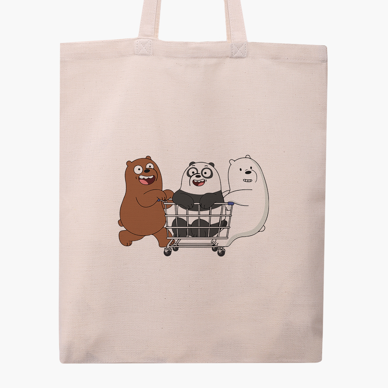 

Эко сумка шоппер Вся правда о медведях (We Bare Bears) (9227-2891) 41x35 см Бежевый
