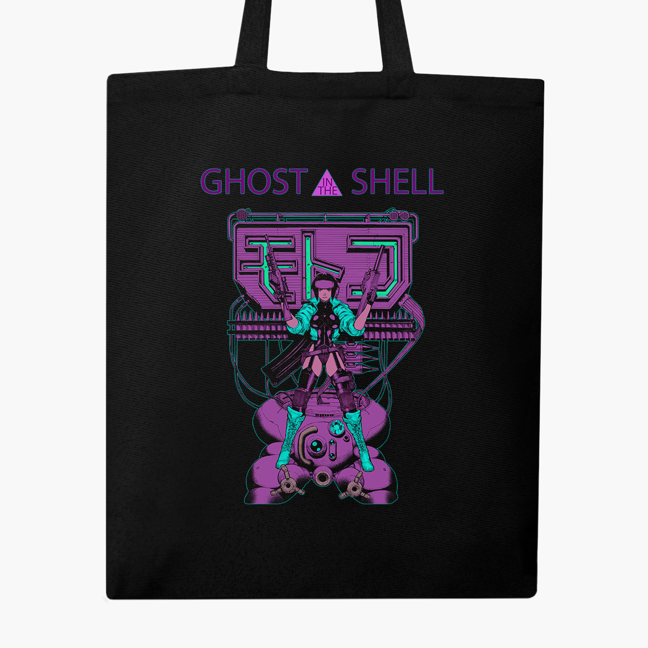 

Эко сумка шоппер Призрак в доспехах Мотоко Кусанаги (Ghost in the Shell Motoko Kusanagi) (9227-2652) 41x35 см Черный