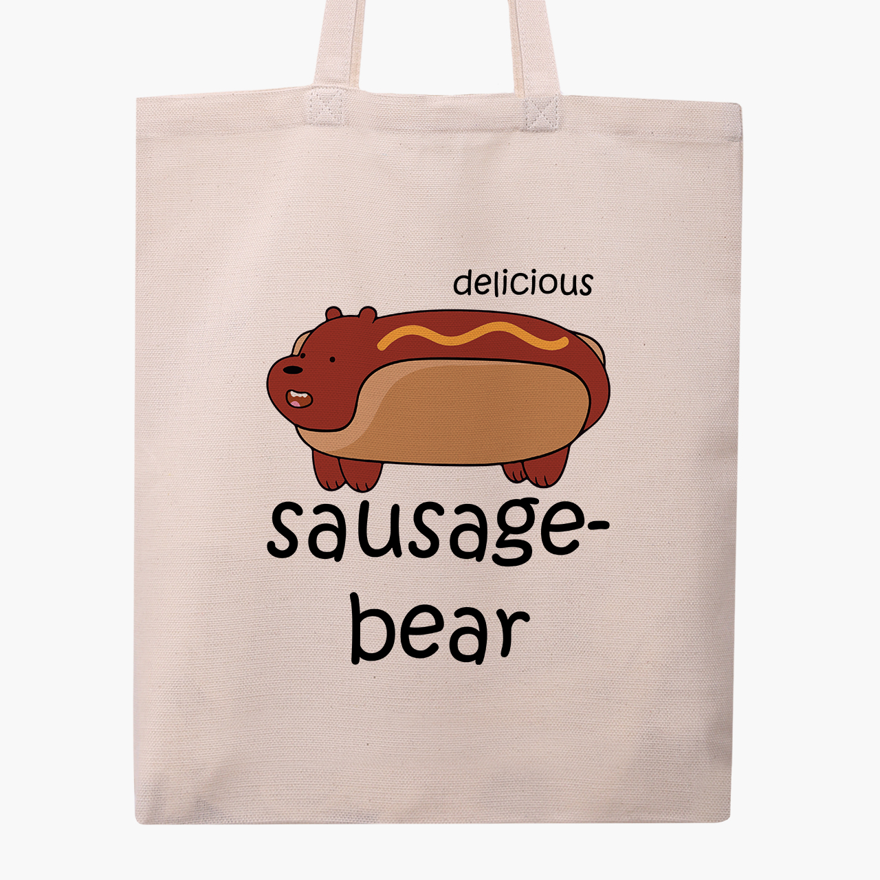 

Эко сумка шоппер Вся правда о медведях (We Bare Bears) (9227-2906) 41x35 см Бежевый