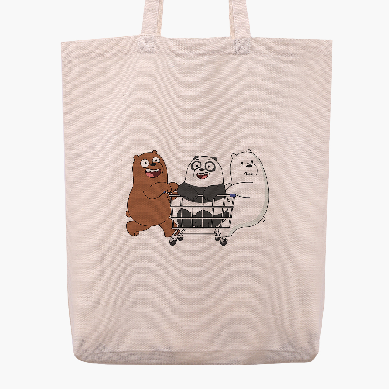 

Эко сумка шоппер Вся правда о медведях (We Bare Bears) (9227-2891) 41x35x8.5 см Бежевый