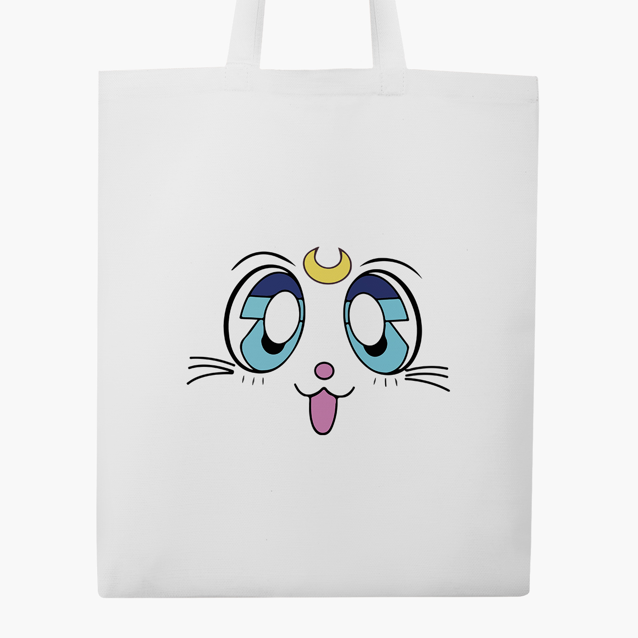 

Эко сумка шоппер Сейлор Мун Луна Кошки (Sailor Moon anime Cats) (9227-2921) 41x35 см Белый
