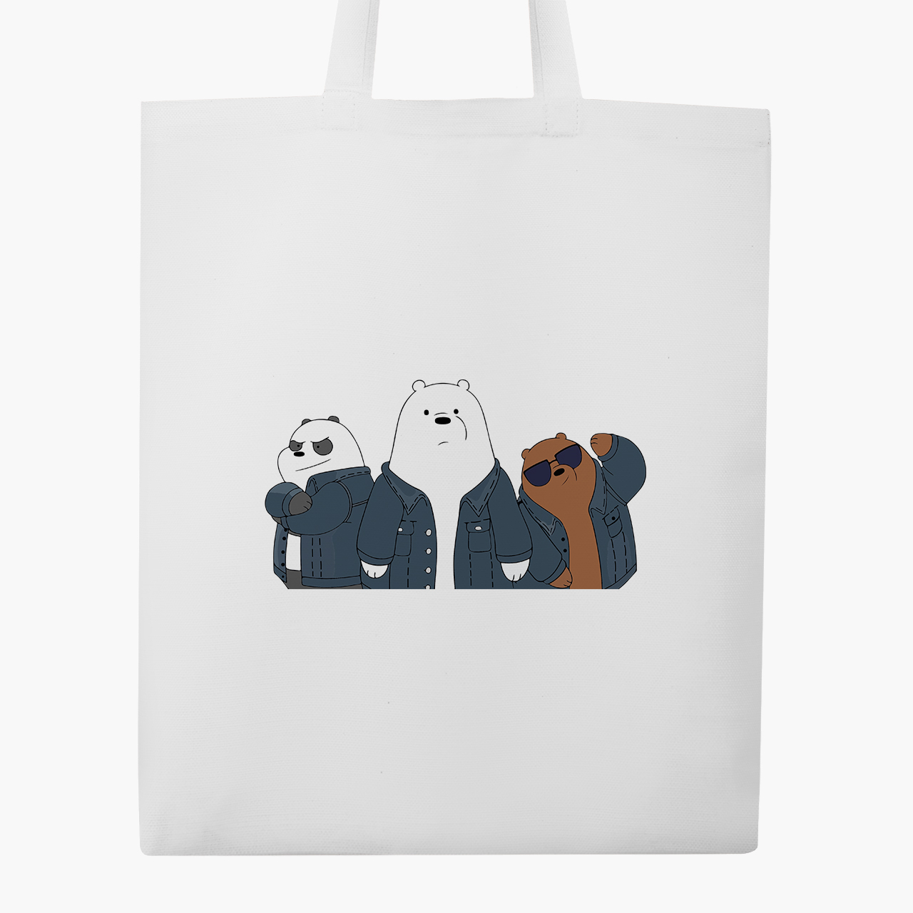 

Эко сумка шоппер Вся правда о медведях (We Bare Bears) (9227-2895) 41x35 см Белый