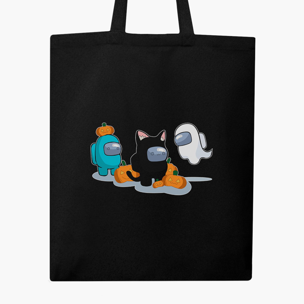 

Эко сумка шоппер Амонг Ас (Among Us) (9227-2420) 41x35 см Черный