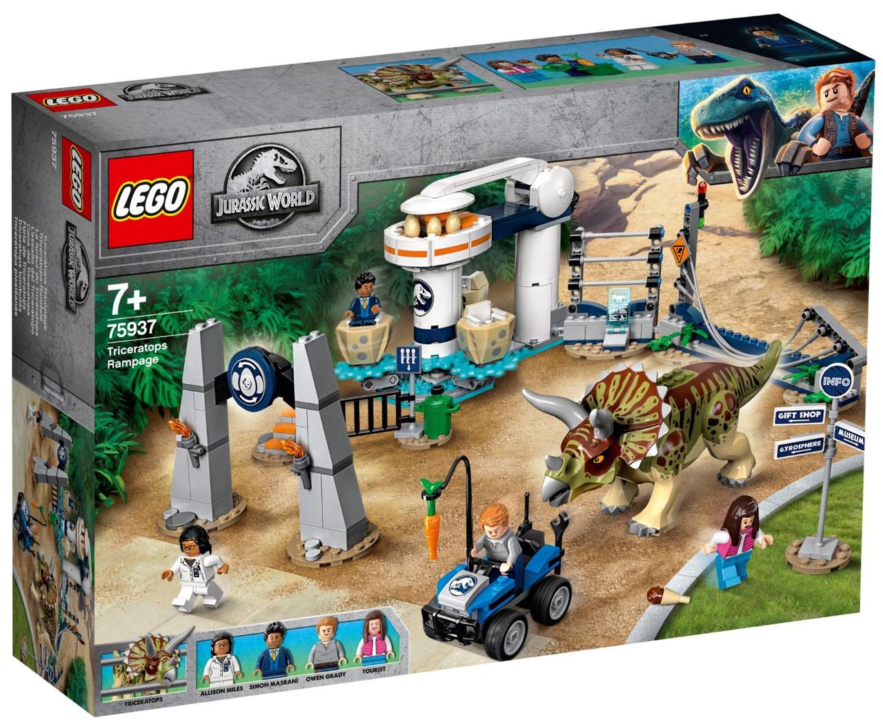 

Lego Jurassic World Нападение трицератопса 75937