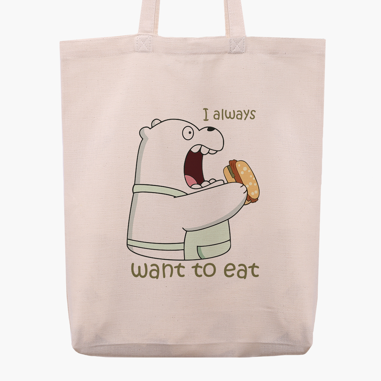 

Эко сумка шоппер Вся правда о медведях (We Bare Bears) (9227-2908) 41x35x8.5 см Бежевый