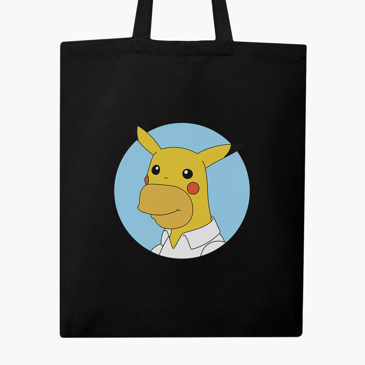 

Эко сумка шоппер Гомер-чу Симпсоны и Пикачу (Homer Choo The Simpsons and Pikachu) 41x35 см Черный