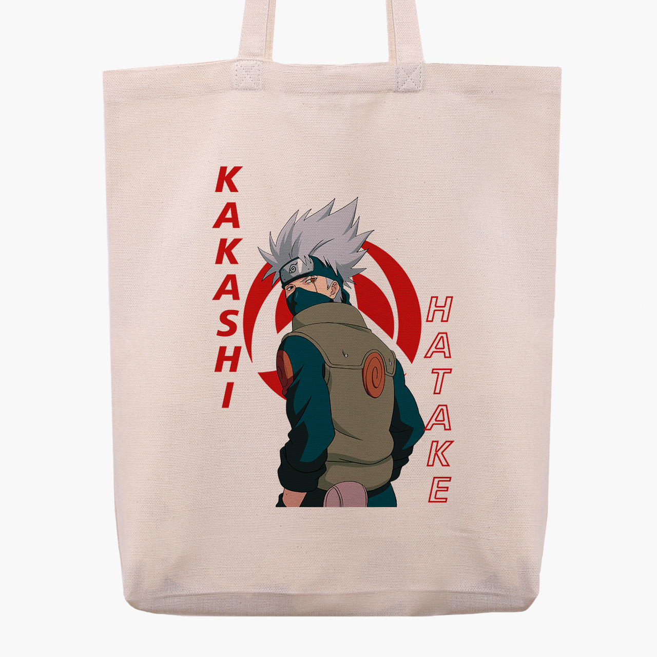

Эко сумка шоппер Hatake Kakashi (9227-2820) 41x35x8.5 см Бежевый