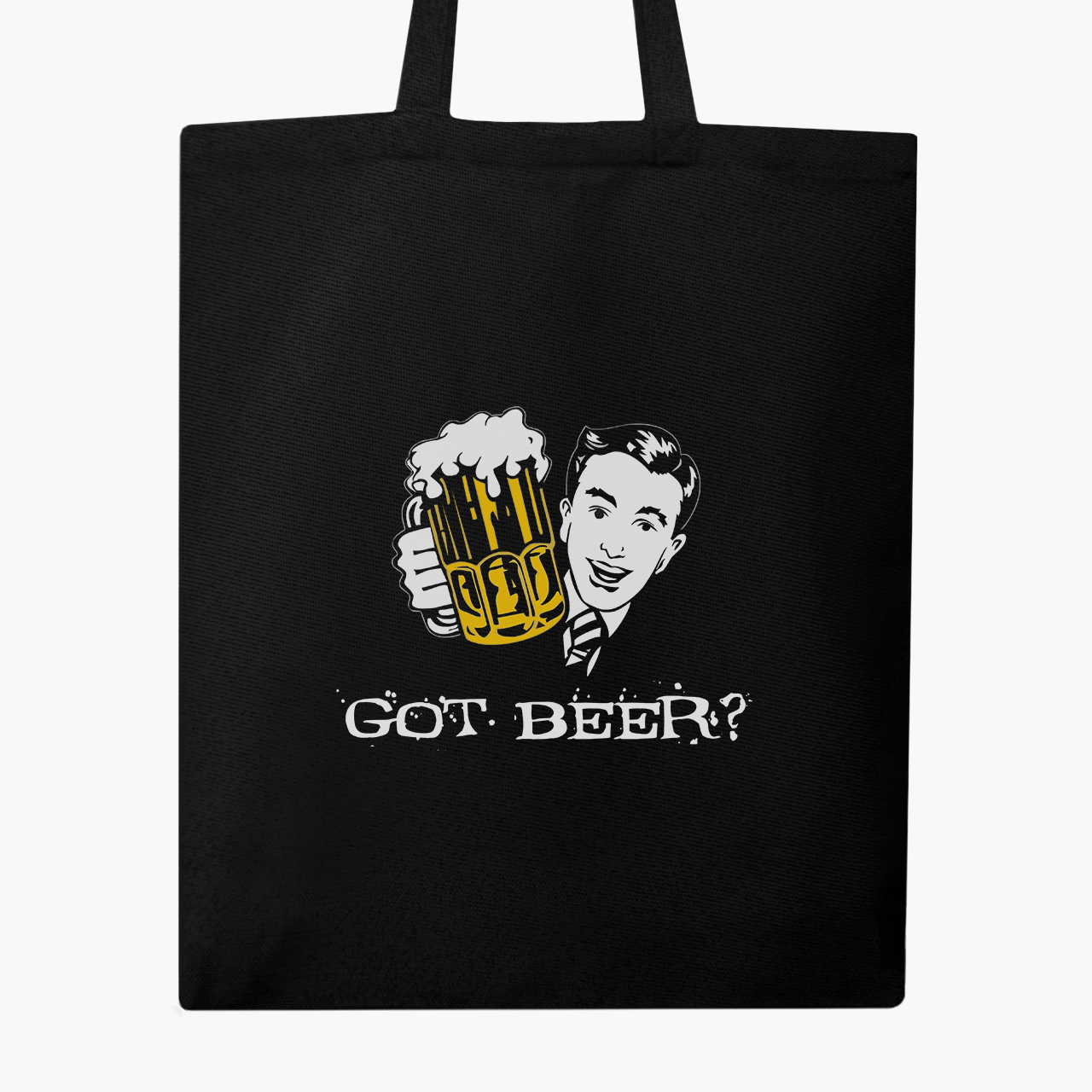 

Эко сумка шоппер Есть пиво (Have a beer) (9227-2002) 41x35 см Черный
