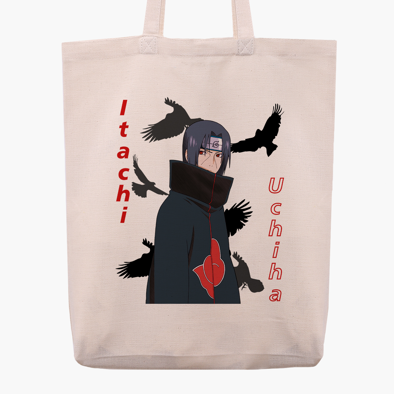 

Эко сумка шоппер Itachi Uchiha (9227-2821) 41x35x8.5 см Бежевый
