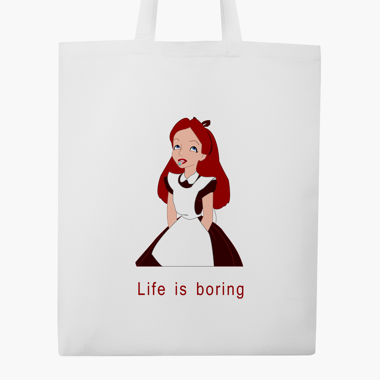 

Эко сумка шоппер Disney Alice (9227-1435) 41x35 см Белый