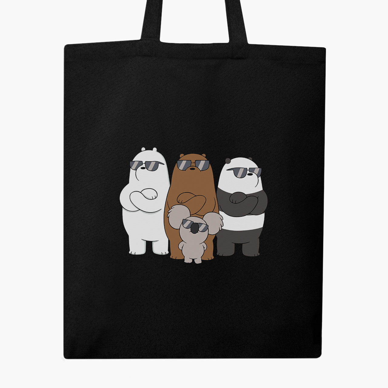 

Эко сумка шоппер Вся правда о медведях (We Bare Bears) (9227-2892) 41x35 см Черный