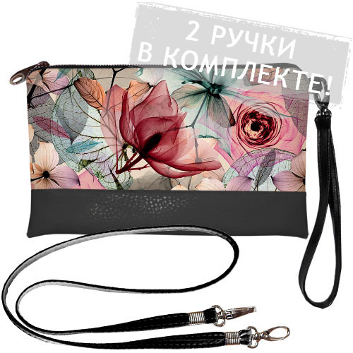 

Клатч через плечо Цветы Presentville 25х15 см 000175057