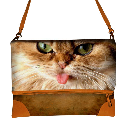 

Сумка на плечо женская Pretty Кот с языком Presentville 26х39 см 000171191