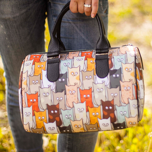 

Сумка бочонок Barrel Котики Presentville 28х18х17 см 000170048