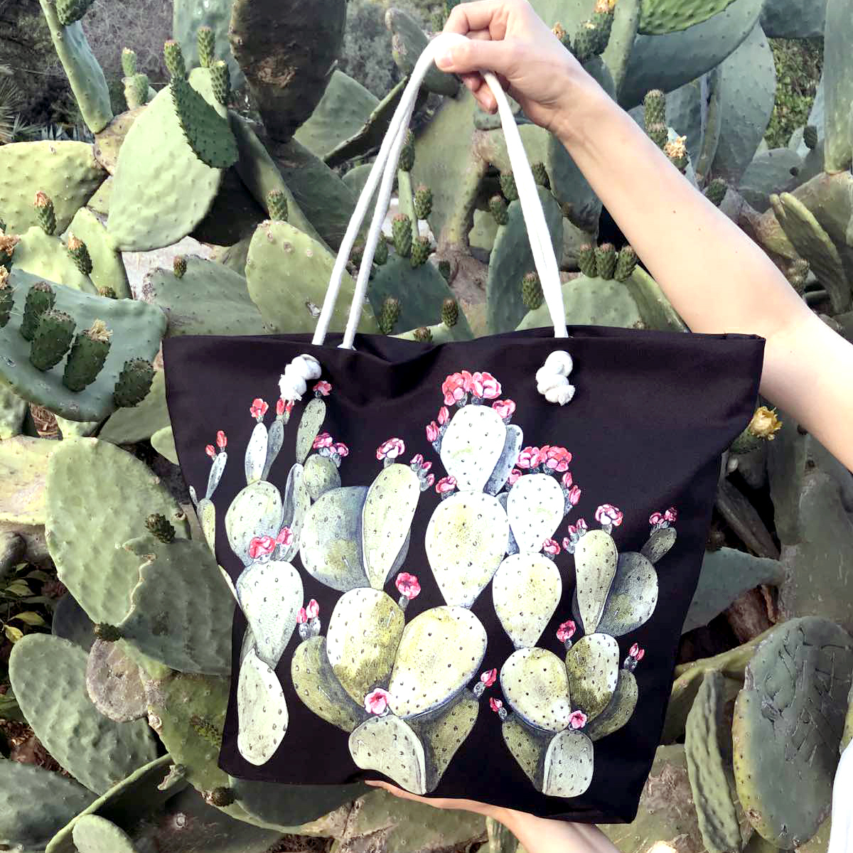 

Пляжная сумка Malibu Цветущие кактусы Presentville 50х36х15 см 000171048
