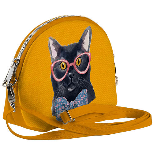 

Маленькая женская сумочка Coquette Кот в очках Presentville 18х14х7 см 000171518