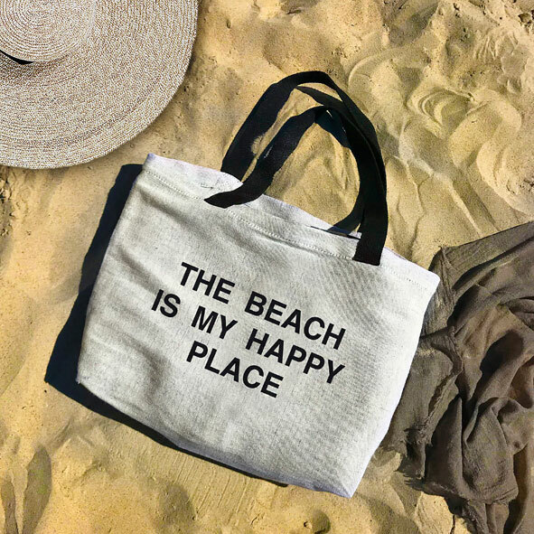 

Пляжная сумка Beach The beach is my happy place Presentville 54х40х12 см 000172007