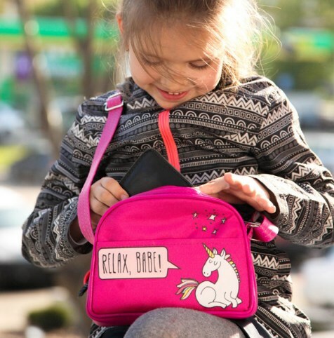 

Сумка для подростков Junior girl Единорог Relax, babe! Presentville 20х14х4-5 см 000173652
