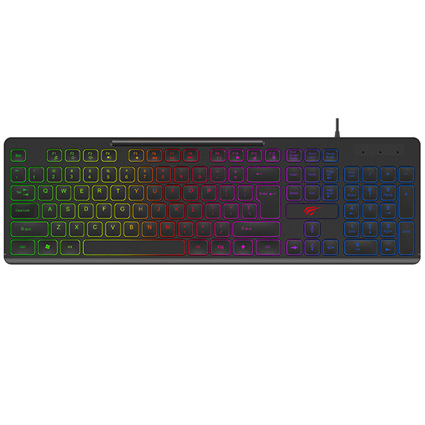 

Мембранная игровая клавиатура с подсветкой проводная HAVIT HV-KB275L USB |ENG/RU/UA| Черный