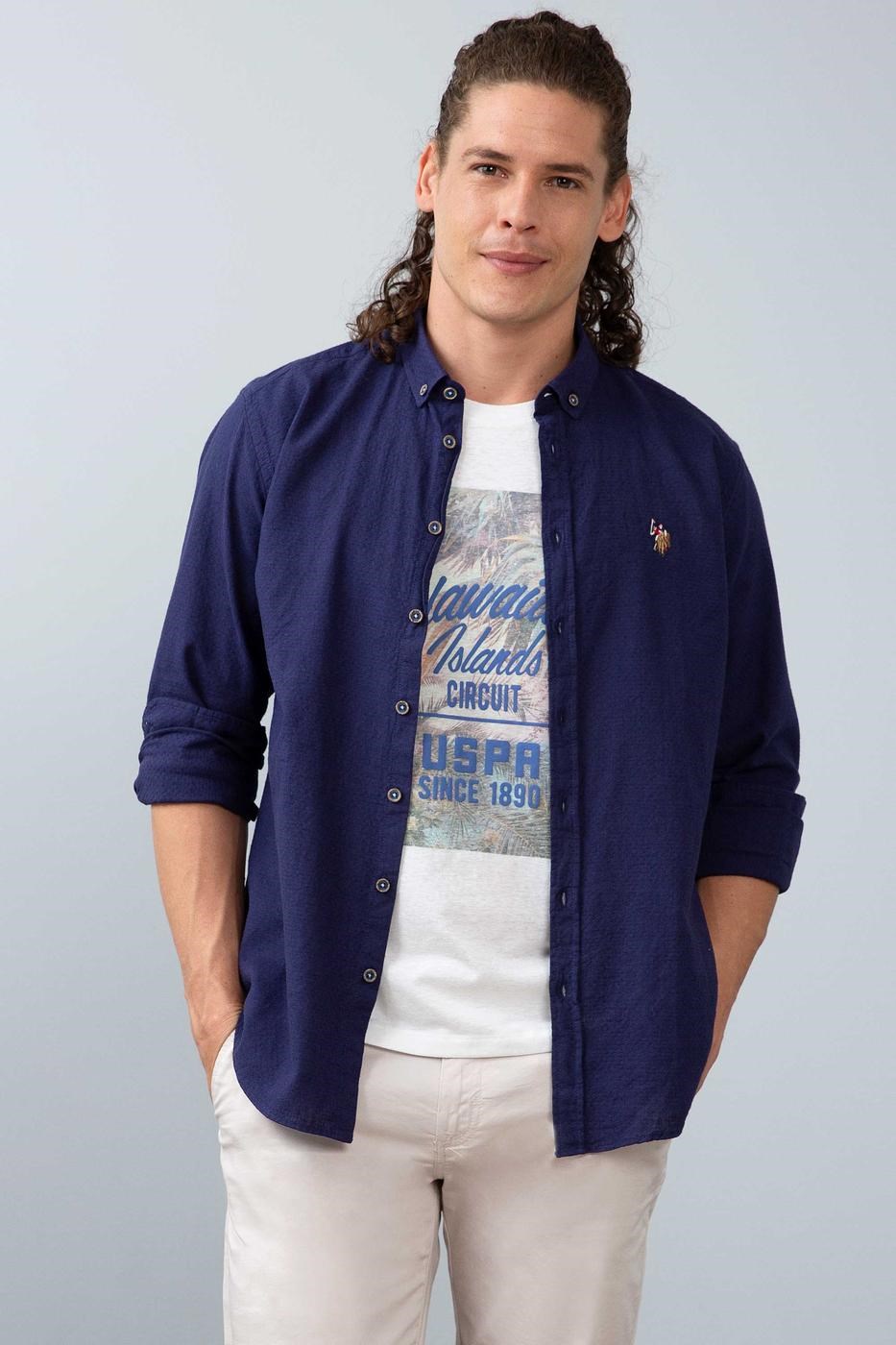 

Рубашка мужская U.S. Polo Assn. Синий  (755222 VR036, Рубашка мужская U.S. Polo Assn. Синий M (755222 VR036)