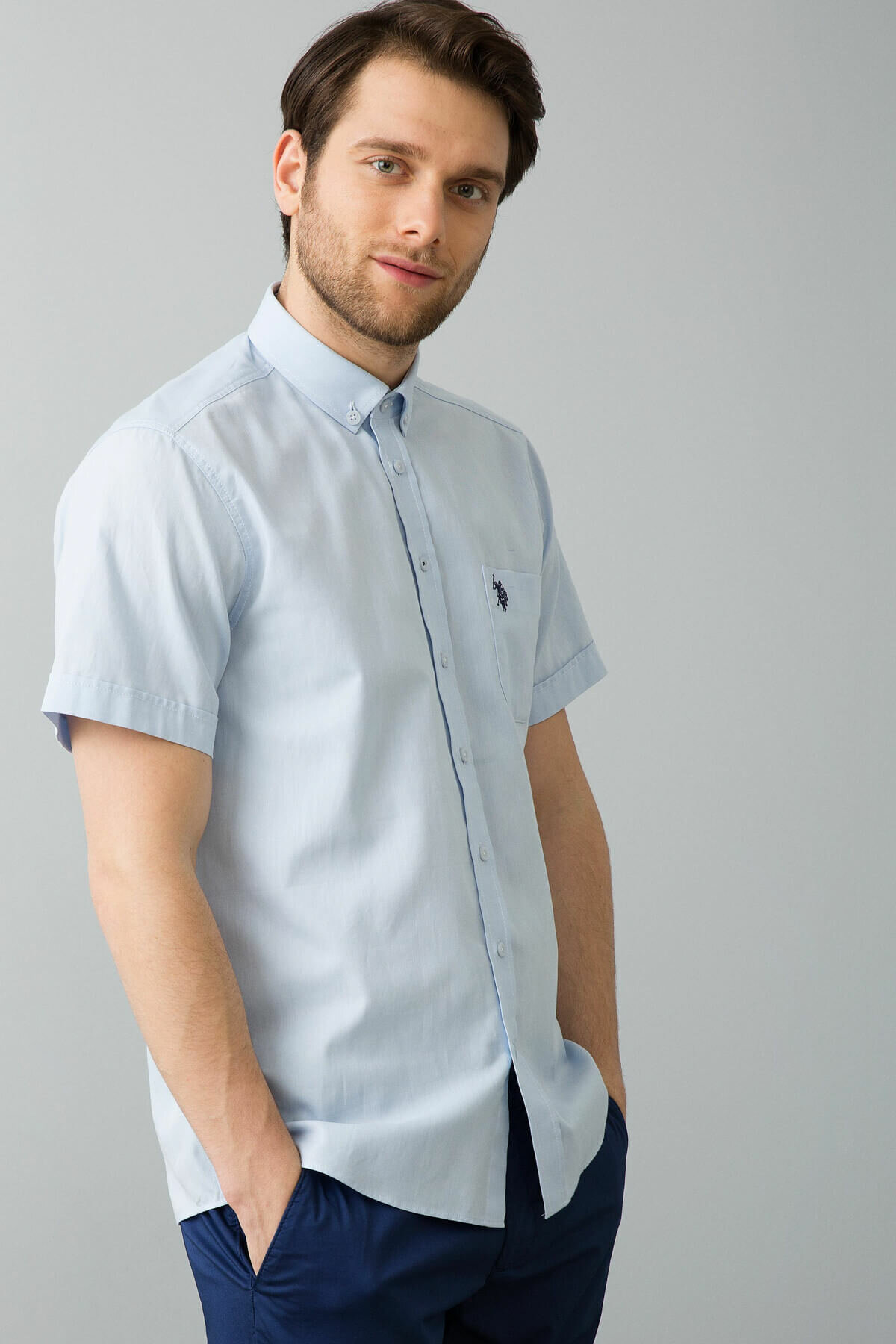 

Рубашка мужская U.S. Polo Assn. Голубой  (581784 VR090, Рубашка мужская U.S. Polo Assn. Голубой XL (581784 VR090)