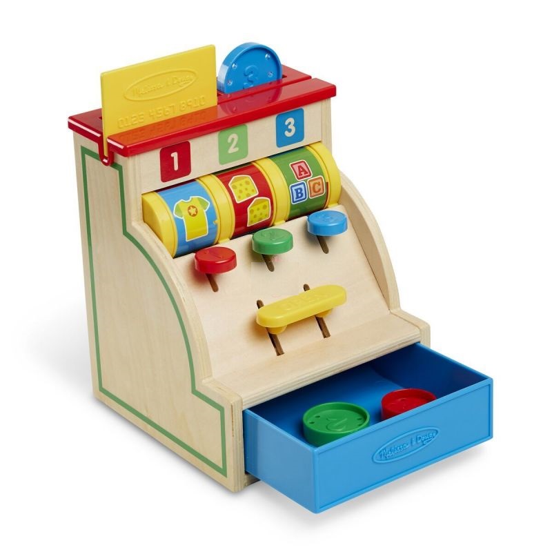 

Первый деревянный кассовый аппарат Melissa & Doug