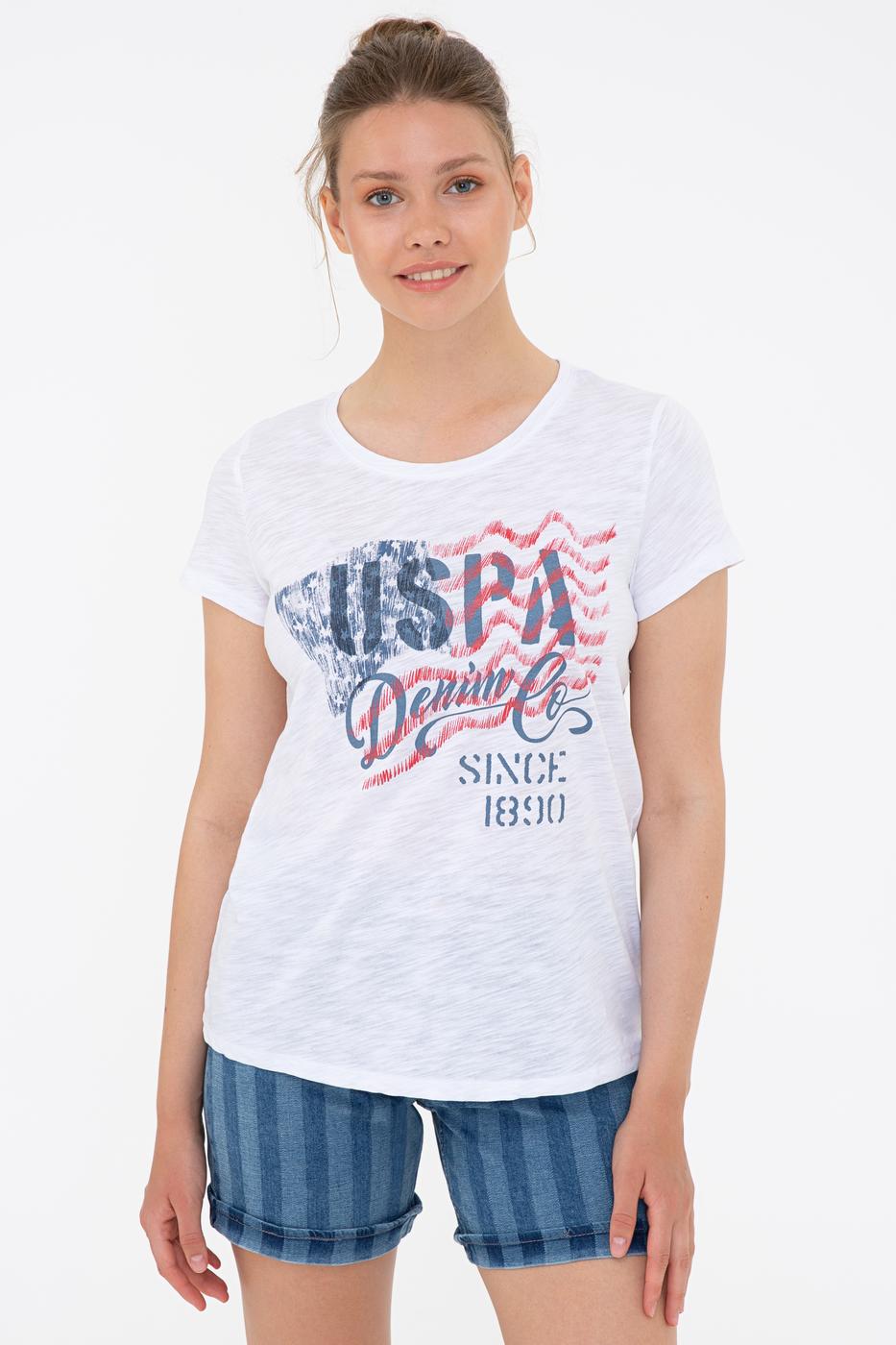 

Футболка женская U.S. Polo Assn. Белый  (1225268 VR013, Футболка женская U.S. Polo Assn. Белый XL (1225268 VR013)