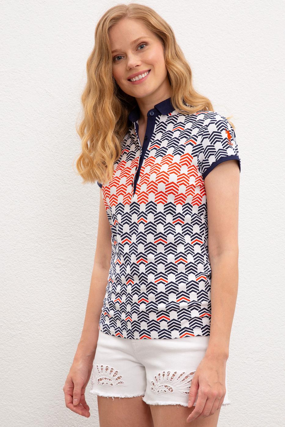 

Поло женское U.S. Polo Assn. Белый с синим  (964118 VR033, Поло женское U.S. Polo Assn. Белый с синим XL (964118 VR033)