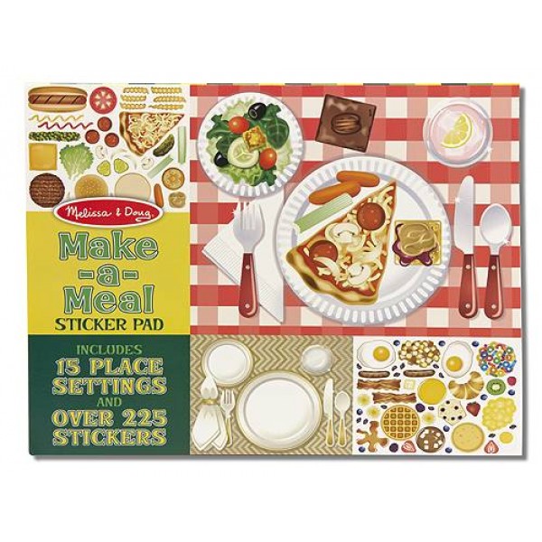 

Набор наклеек Домашний ресторан Make-a-Meal Sticker Pad Melissa & Doug