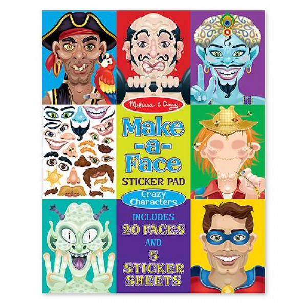 

Набор наклеек Сказочные персонажи Make-a-Face Crazy Characters Melissa & Doug