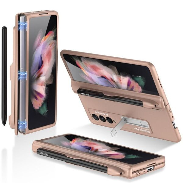 

Защитный чехол GKK Magnetic Cover (Pen Slot) для Samsung Galaxy Z Fold 3 - Rose Gold