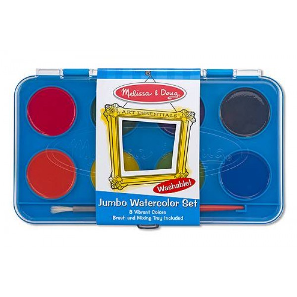 

Набор акварельных красок 8 шт Jumbo Watercolor Paint Set Melissa & Doug