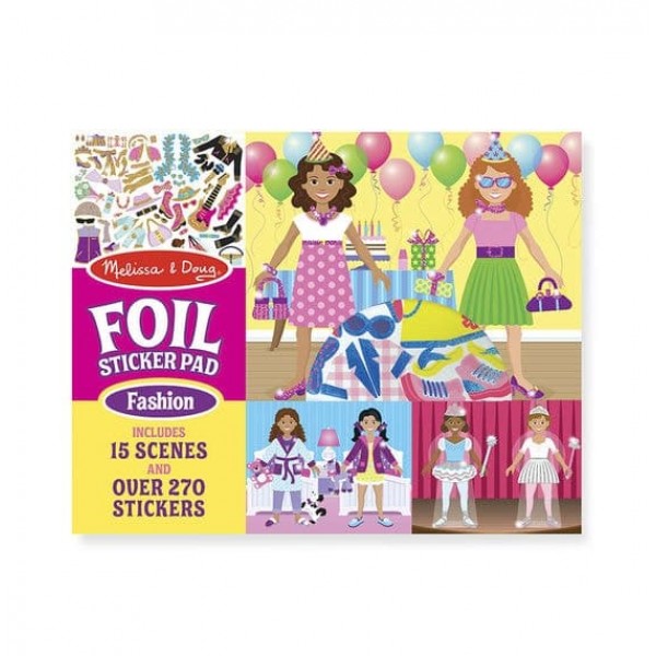 

Набор наклеек из фольги Мода Fabulous Foil Sticker Pad- Fashion Melissa & Doug