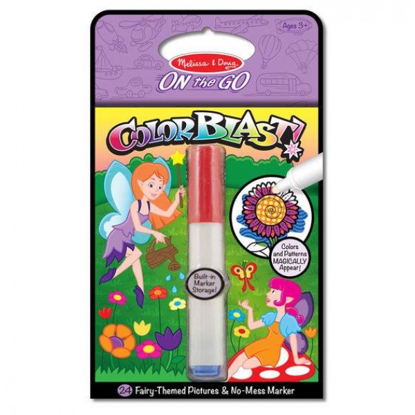 

Волшебная раскраска с маркером Феи Fairies Colorblast Book ON the GO Travel Activity Melissa & Doug