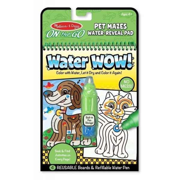 

Волшебная водная раскраска Лабиринты Water WOW! Pet Mazes Melissa & Doug