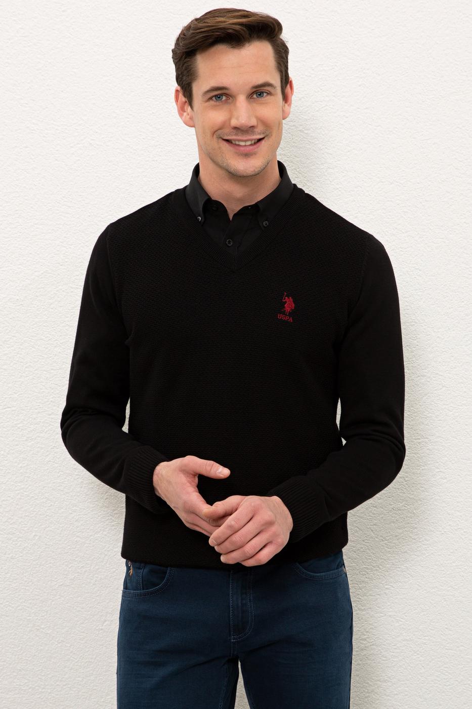 

Пуловер мужской U.S. Polo Assn. Черный  (833670 VR046, Пуловер мужской U.S. Polo Assn. Черный M (833670 VR046)