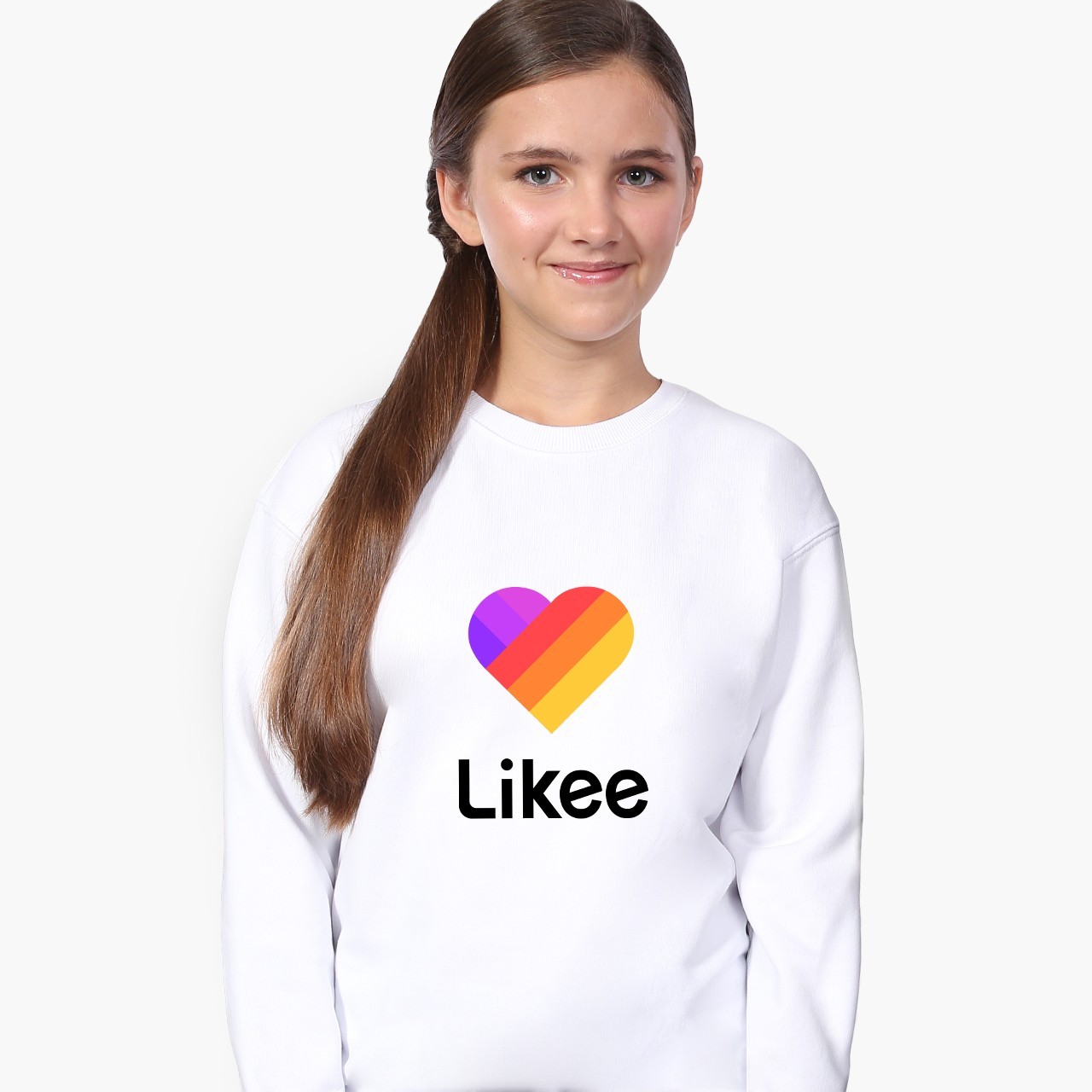 

Свитшот для девочек Лайк Сердце (Likee Heart) (9509-1041) 122-128 см Белый