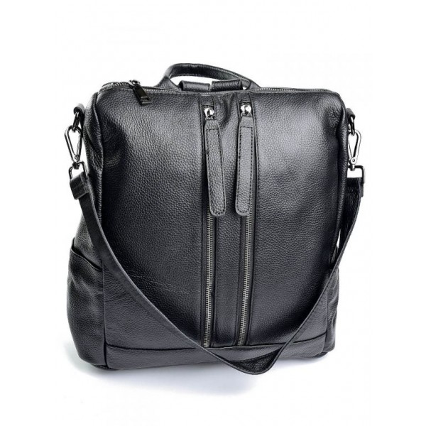 

Женская сумка-рюкзак из кожи Parse 8801 Black