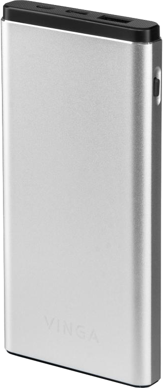 

УМБ Vinga QC3.0 PD Aluminium 10000 mAh Silver